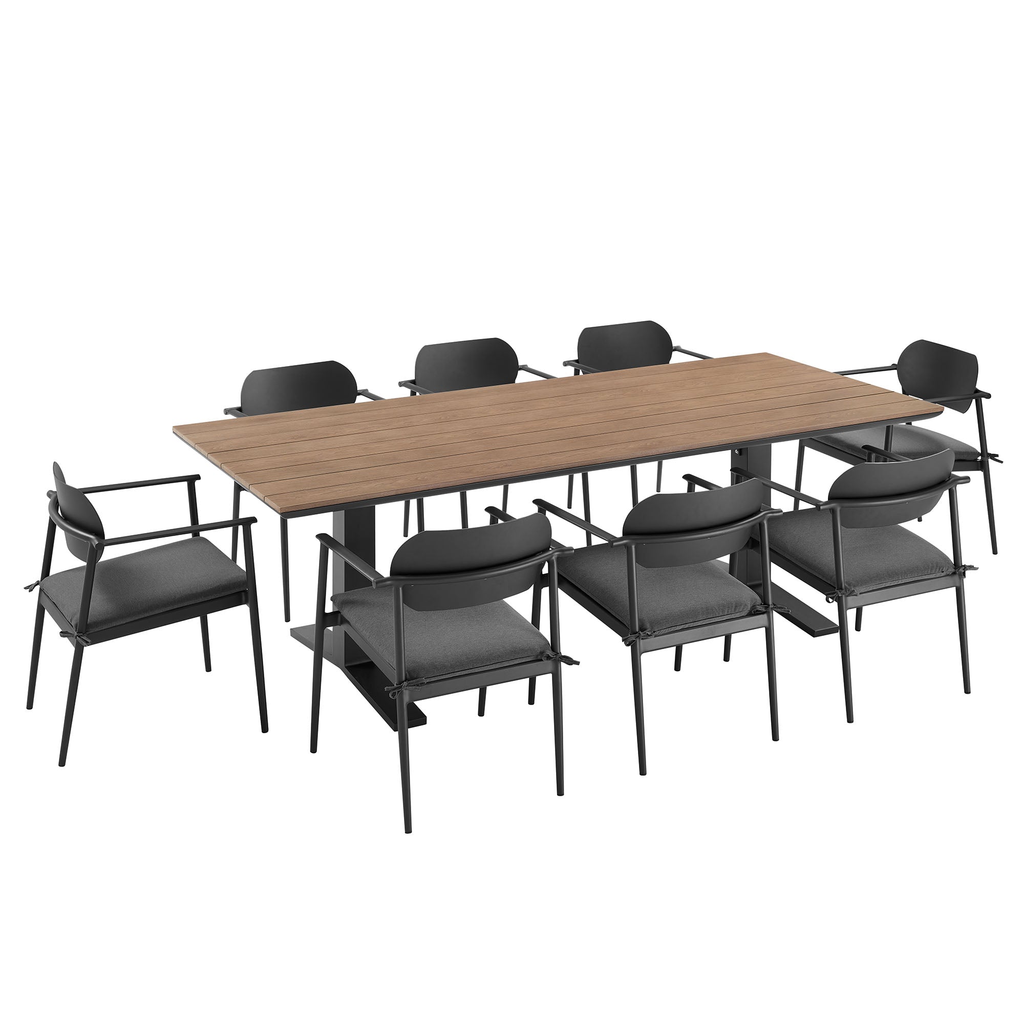 Aeris 9-Piece Aluminum Outdoor Dining Set by Modway