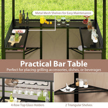 Grill Gazebo with Awning 3-Piece Outdoor BBQ Canopy