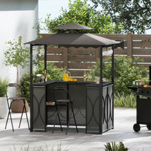 Grill Gazebo with Awning 3-Piece Outdoor BBQ Canopy