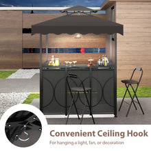 Grill Gazebo with Awning 3-Piece Outdoor BBQ Canopy