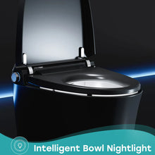 Black Smart Toilet with Bidet Seat For 12 Inch Rough In Model T36