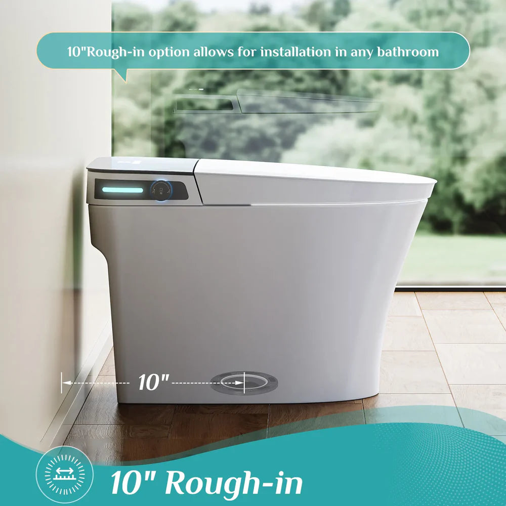 T37 Smart Bidet Toilet – 10" Rough-In, Automatic Flush & Heated Seat