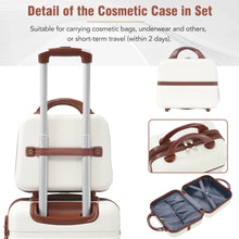 3 Piece Hardshell Luggage Set 20/28 Inch with Cosmetic Case Lightweight Spinner Suitcase TSA Lock Travel Luggage