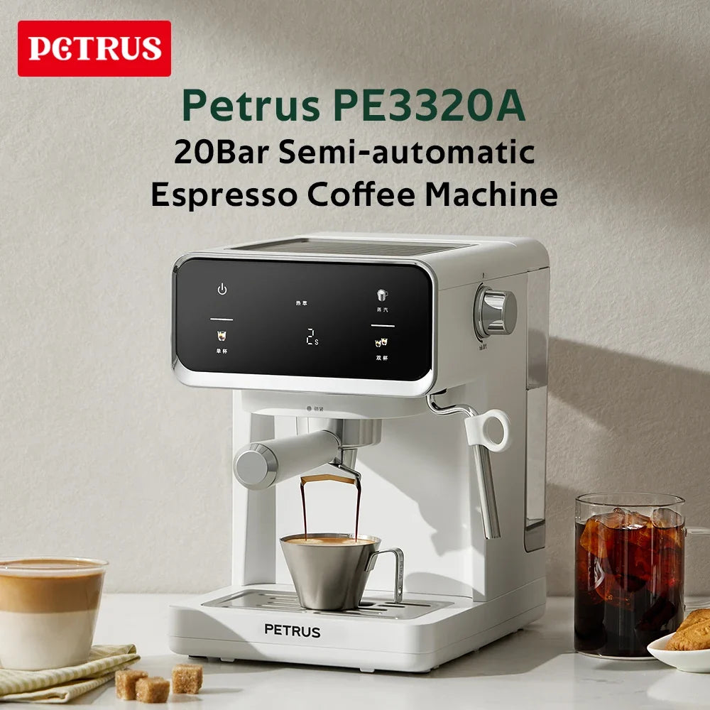 Petrus PE3320A Espresso Coffee Machine with Milk Frother