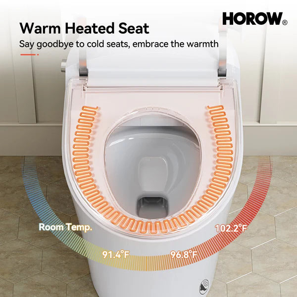 HOROW T10 Tankless Smart Toilet with Dual Flush and Cold Wash