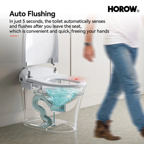 HOROW T10 Tankless Smart Toilet with Dual Flush and Cold Wash