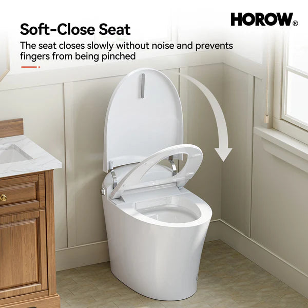 HOROW T10 Tankless Smart Toilet with Dual Flush and Cold Wash