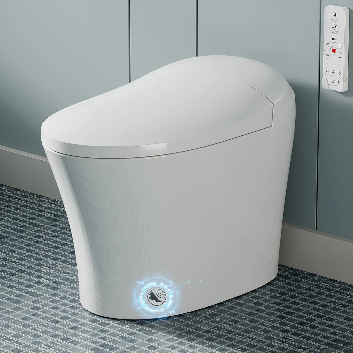 T16 Smart Bidet Toilet – Heated Seat, Tankless Design & Dual Flush