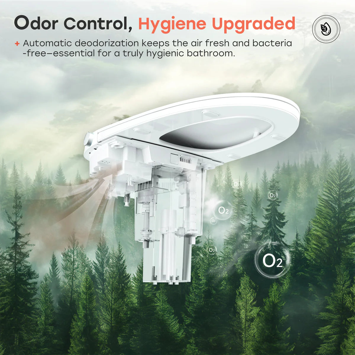 T33 Smart Bidet Toilet – ADA Compliant, Built-In Bidet & Automatic Flush