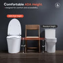 T33 Smart Bidet Toilet – ADA Compliant, Built-In Bidet & Automatic Flush