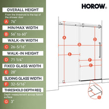 TE6076-MB Frameless Sliding Shower Door