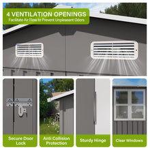 Outdoor Metal Storage Shed - 10x14 FT