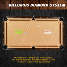7.5 Ft Pool Table Set with Cue Rack & Dartboard, Tan