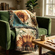 Sunflower Meadow Woven Throw Blanket