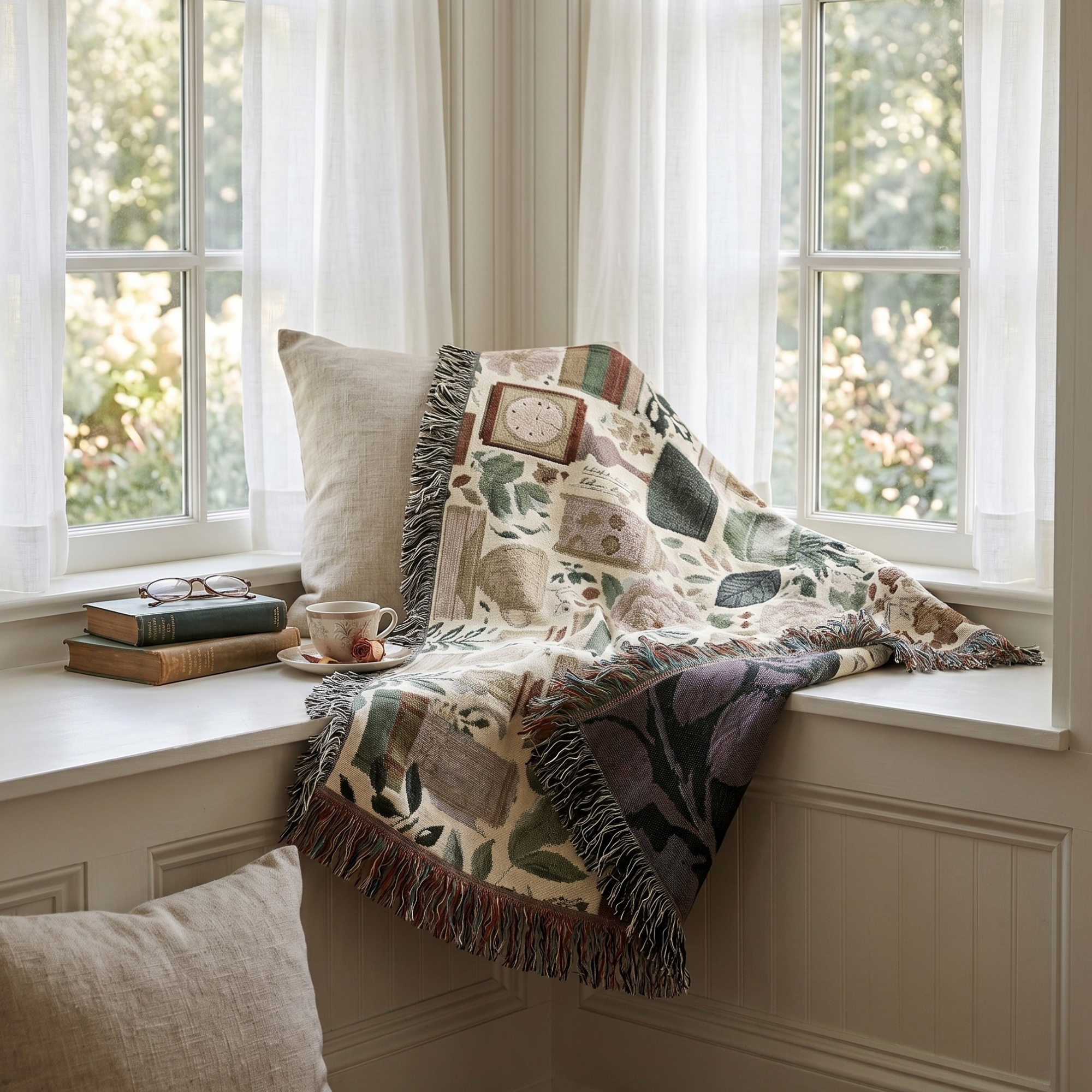 Tea & Comfort Woven Throw Blanket