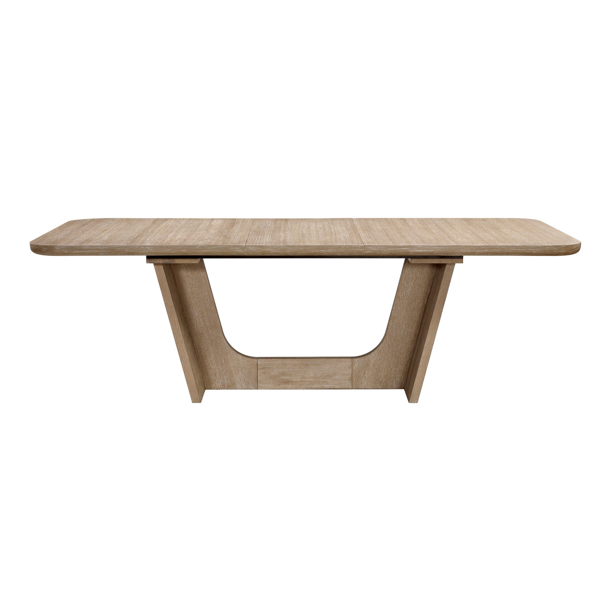 7-Piece Natural Wood Dining Set with Extendable Table