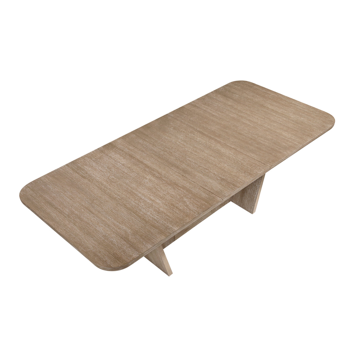 7-Piece Natural Wood Dining Set with Extendable Table