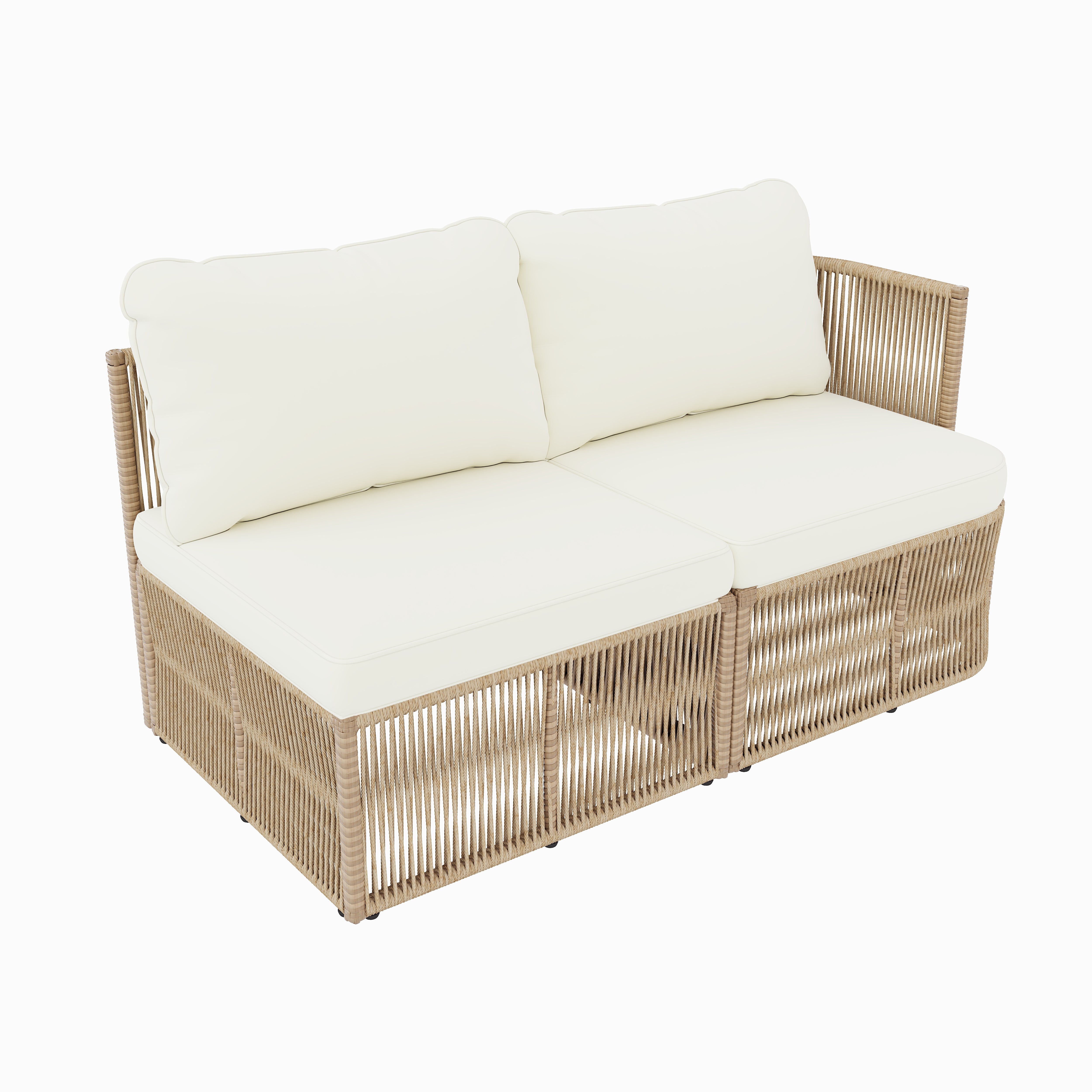 Outdoor PE Rattan Patio Furniture Set with Coffee Table