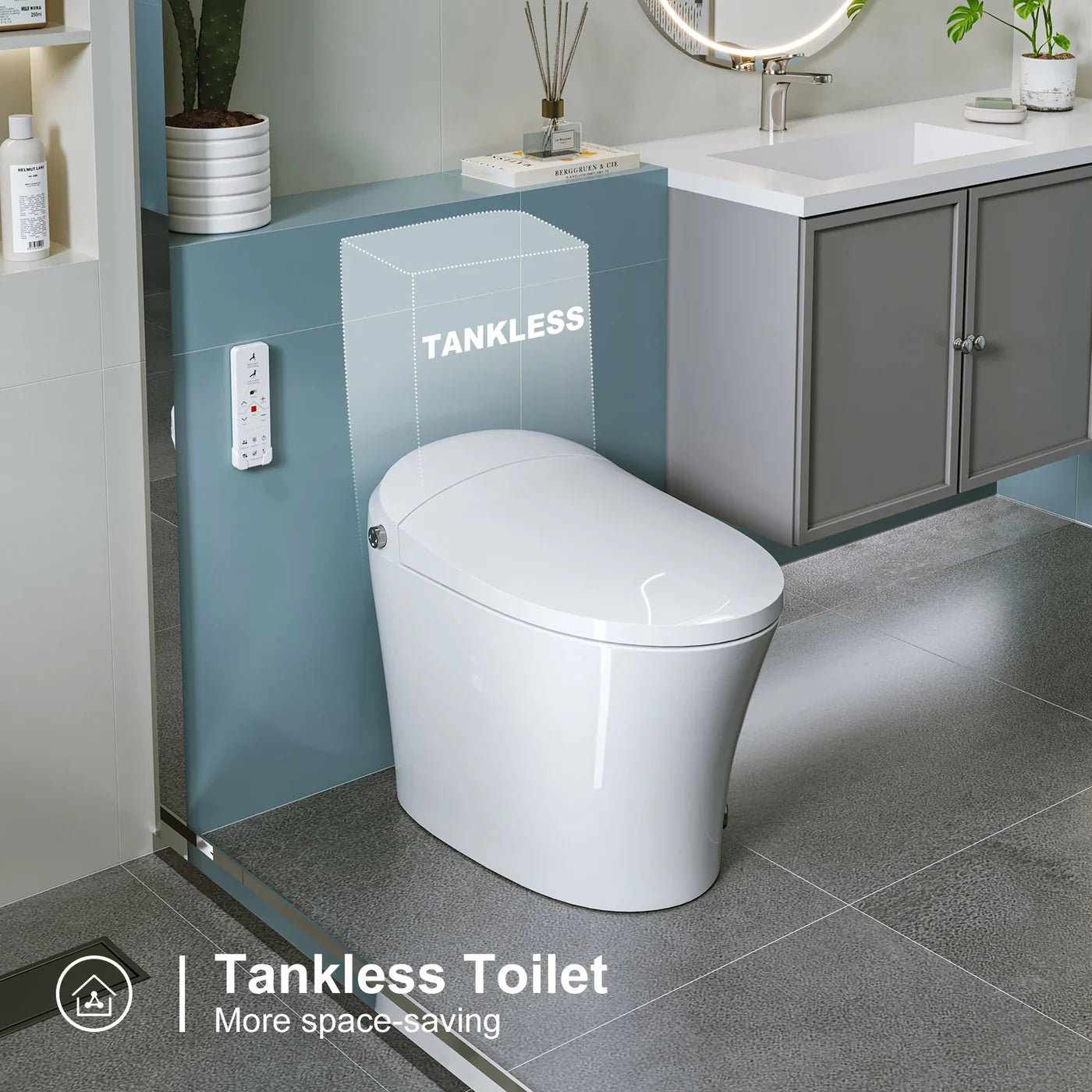 T16 Smart Bidet Toilet – Heated Seat, Tankless Design & Dual Flush