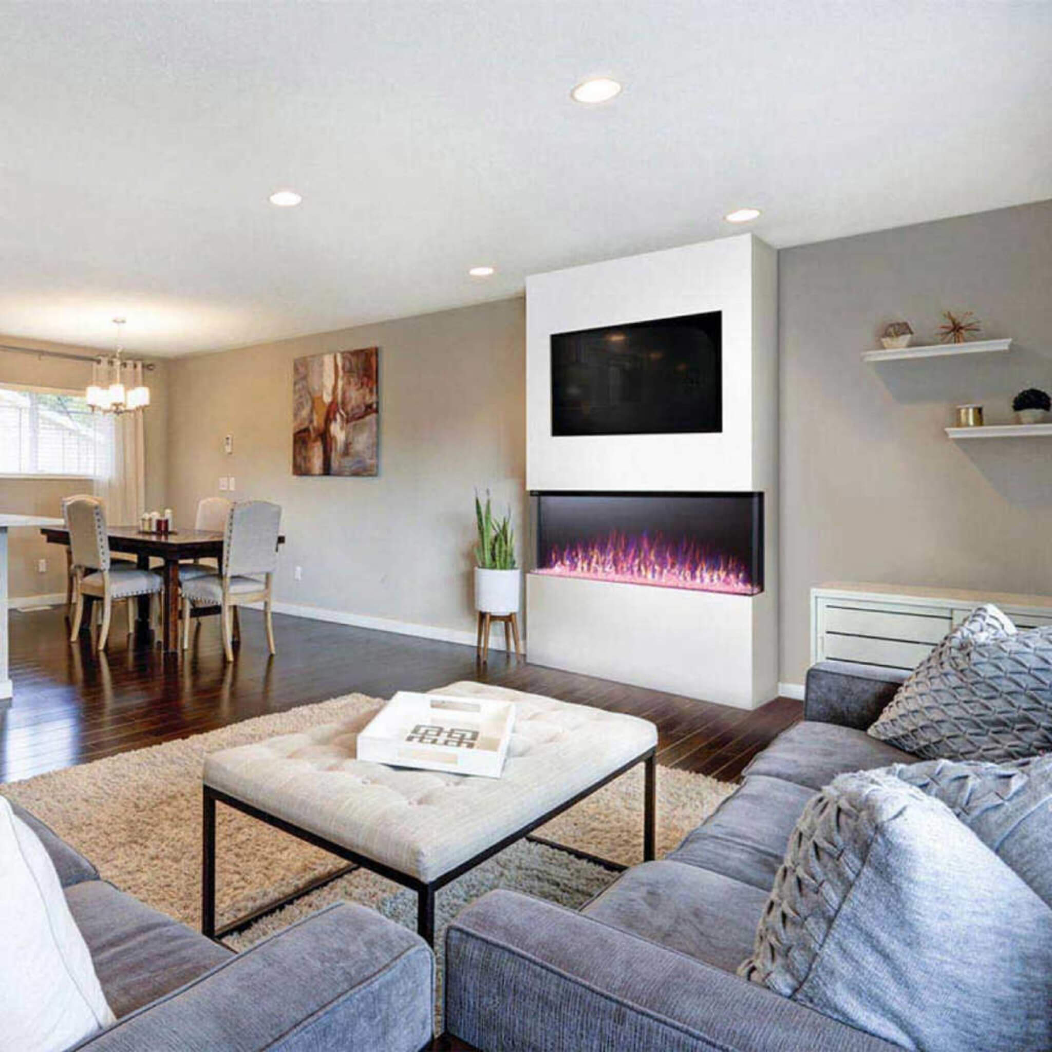 Trivista 3-Sided Built-In Electric Fireplace