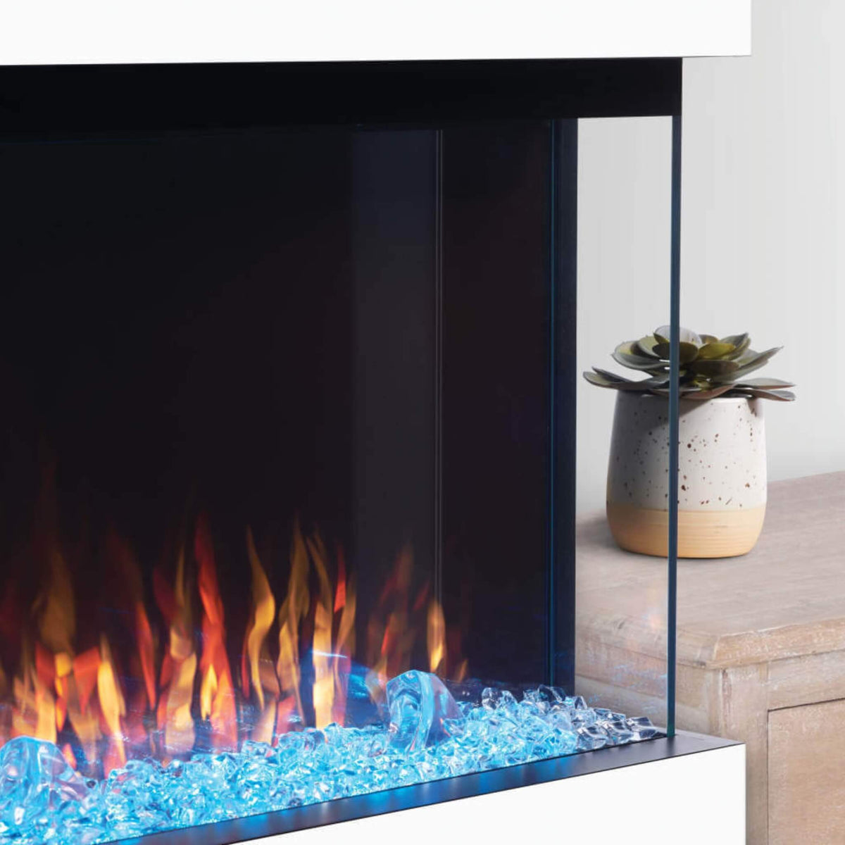 Trivista 3-Sided Built-In Electric Fireplace