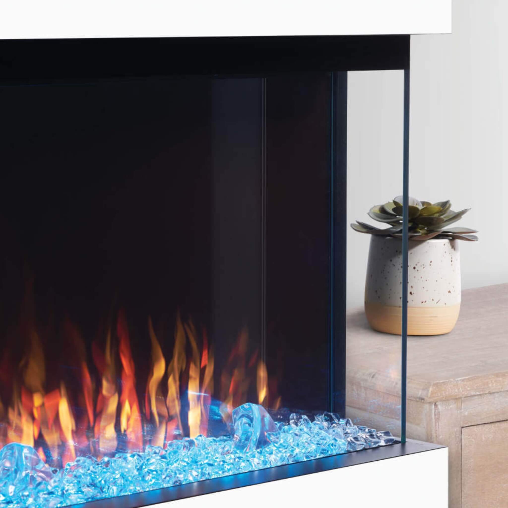 Trivista 3-Sided Built-In Electric Fireplace