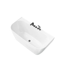 59 Inch Acrylic Back to Wall Tub with Faucet and Shower Head Model SU59-MB