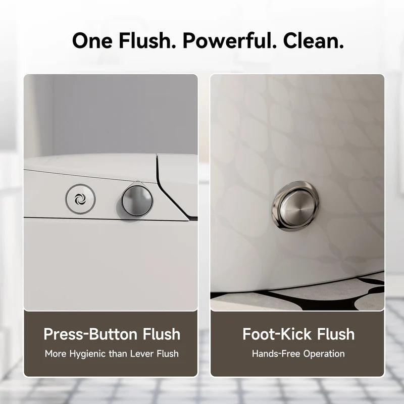 HOROW T30-NE 10-Inch Rough-In Non-Electric Bidet Toilet
