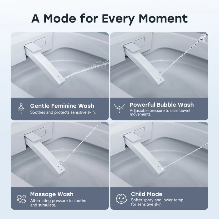 HOROW T39 Smart Toilet with Built-In Tank & Pump, ADA Dual Flush
