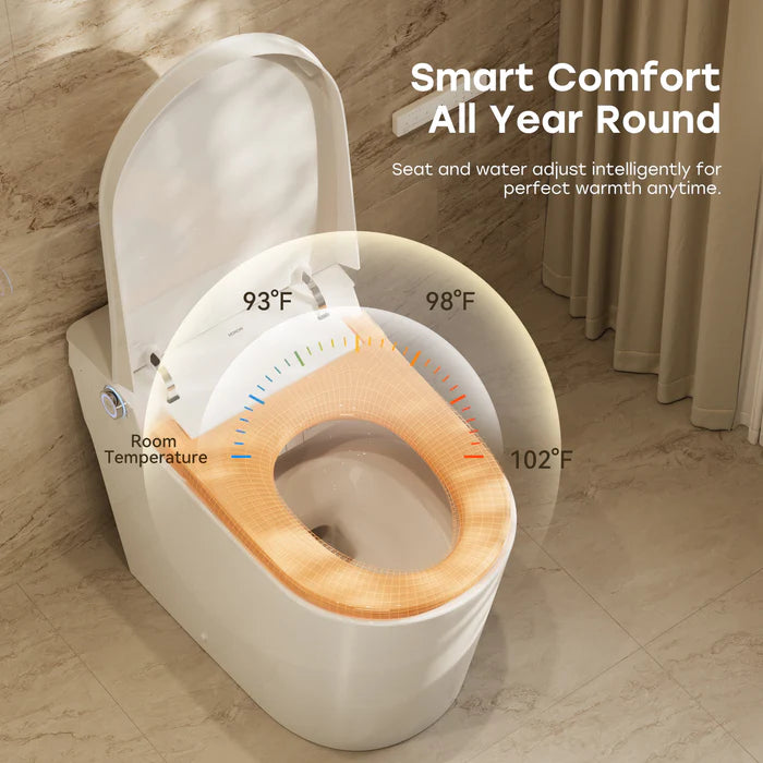 T39 Smart Toilet with Built-In Tank & Pump, ADA Dual Flush