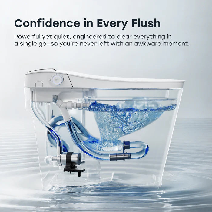 T39 Smart Toilet with Built-In Tank & Pump, ADA Dual Flush