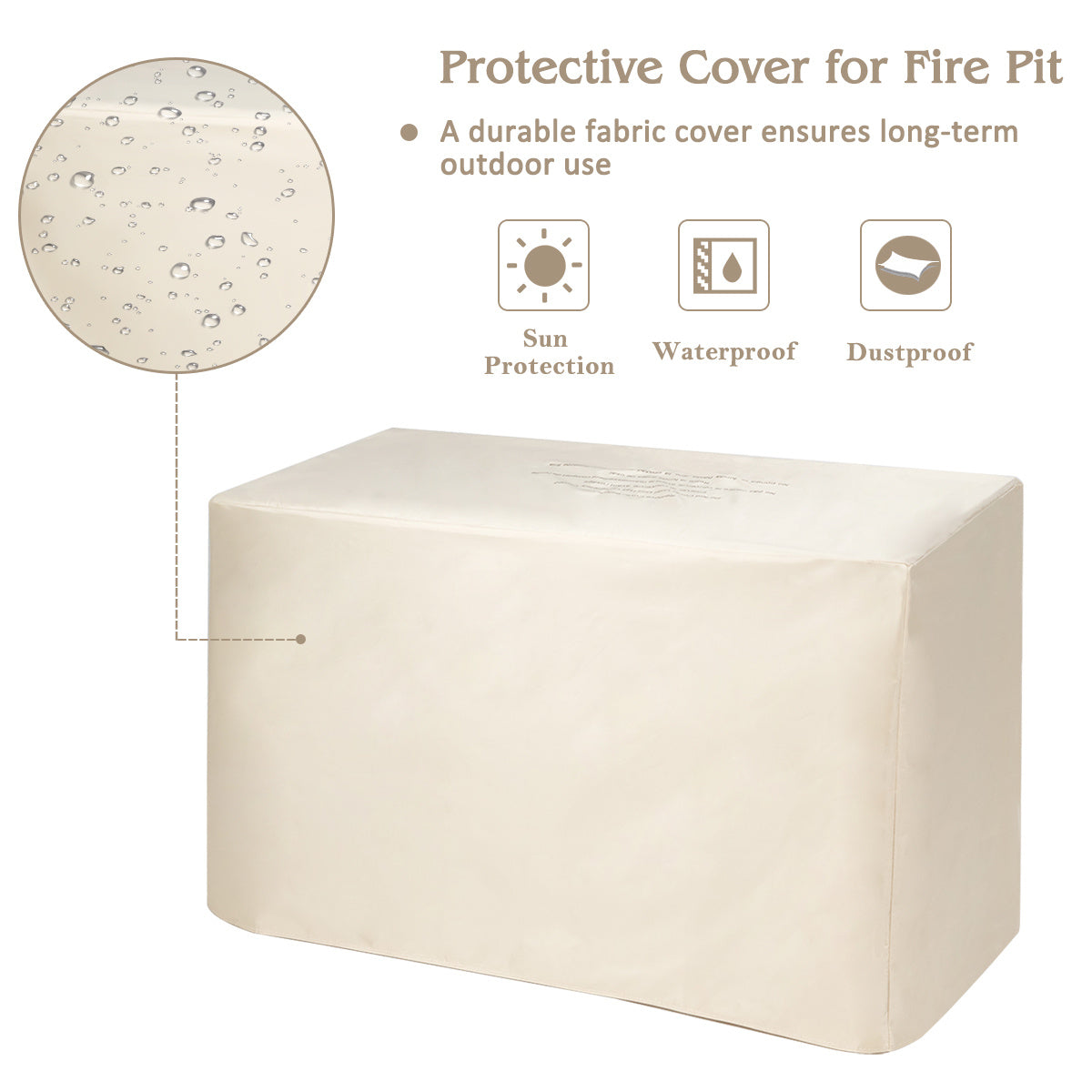 5-Piece Patio Furniture Set with 60,000 BTU Propane Fire Pit Table