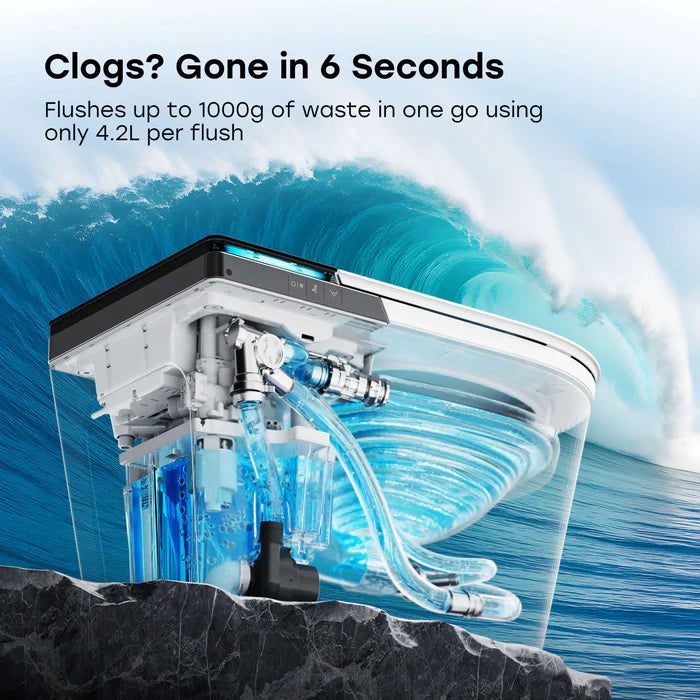 X70 Smart Toilet with Built-In Tank and Pump – Powerful Flush, Modern Comfort